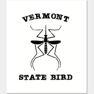 Vermont Mosquito State Bird Posters and Art